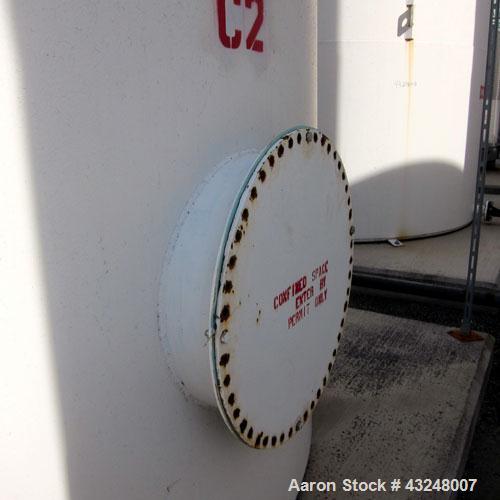 Used Highland Tank, 16,920 Gallon, Carbon Steel, Vertical. Approximately 12' diameter x 20' straight side, slight coned top, flat bottom. U.L. 142 labeled for above ground flammable storage. Openings...