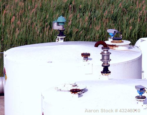 Used Highland Tank, 16,920 Gallon, Carbon Steel, Vertical. Approximately 12' diameter x 20' straight side, slight coned top, flat bottom. U.L. 142 labeled for above ground flammable storage. Openings...