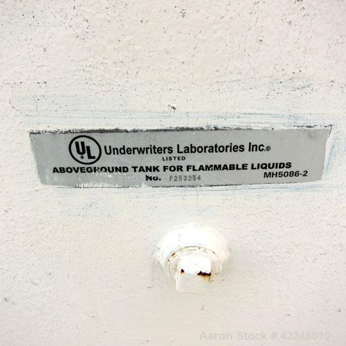 Used Highland Tank, 16,920 Gallon, Carbon Steel, Vertical. Approximately 12' diameter x 20' straight side, slight coned top, flat bottom. U.L. 142 labeled for above ground flammable storage. Openings...