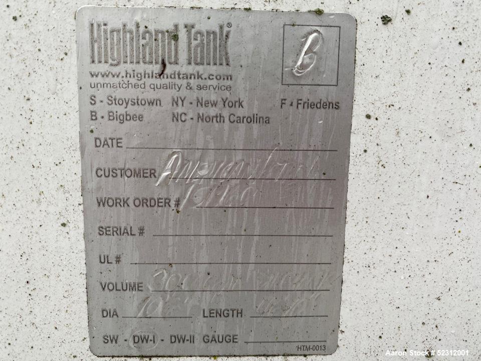 Used-Highland 30,000 Gallon Diesel Tank