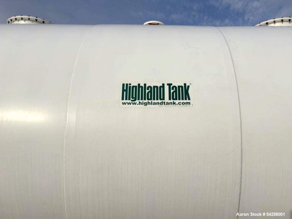 Used Highland Tank 15,000 Gallon Carbon Steel Horizontal Storage Tank | UL-142 | Fuel Service | Saddle-Mounted