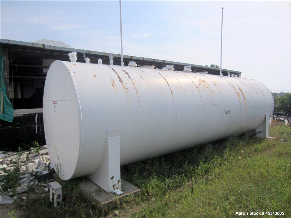 Used International Production Specialists Tank, Approximately 30,000 Gallons. Dual chambered 10,000 gallon / 20,000 gallon, double wall, carbon steel, horizontal, flat heads.  12' Diameter x 490" str...