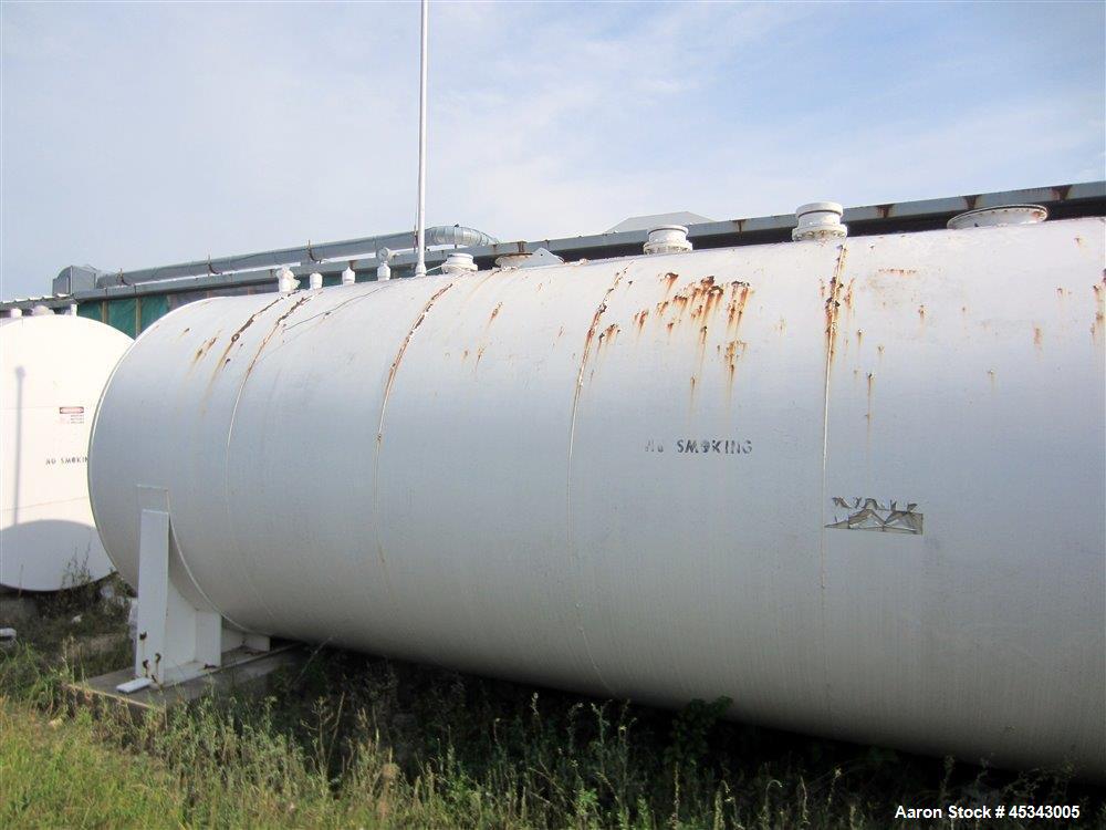 Used International Production Specialists Tank, Approximately 30,000 Gallons. Dual chambered 10,000 gallon / 20,000 gallon, double wall, carbon steel, horizontal, flat heads.  12' Diameter x 490" str...