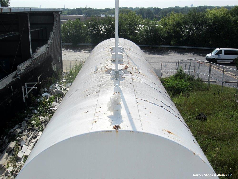 Used International Production Specialists Tank, Approximately 30,000 Gallons. Dual chambered 10,000 gallon / 20,000 gallon, double wall, carbon steel, horizontal, flat heads.  12' Diameter x 490" str...