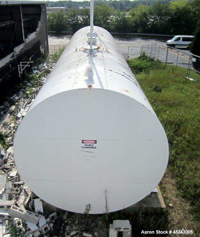 Used International Production Specialists Tank, Approximately 30,000 Gallons. Dual chambered 10,000 gallon / 20,000 gallon, double wall, carbon steel, horizontal, flat heads.  12' Diameter x 490" str...