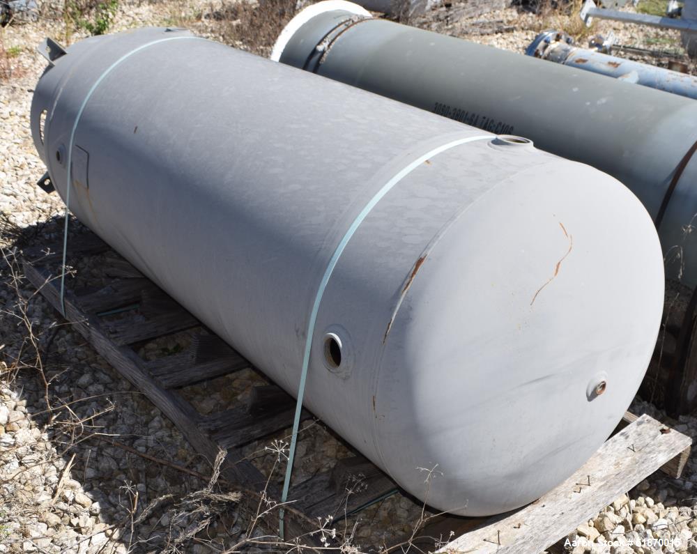 Unused- Manchester Pressure Receiving Tank, 240 Gallons, Carbon Steel, Vertical. Approximate 30" diameter x 67" straight side, elliptical top and bottom. Internal rated 200 psi at -20 to 400 degrees ...