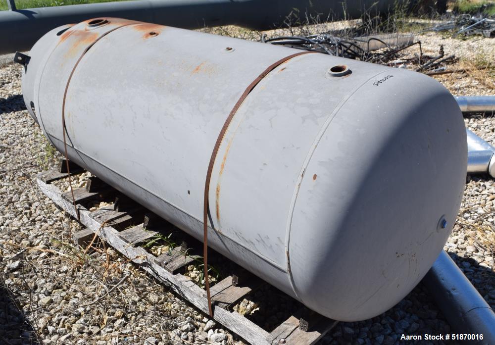 Unused- Manchester Pressure Receiving Tank, 400 Gallons, Carbon Steel, Vertical. Approximate 36" diameter x 72" straight side, elliptical top and bottom. Internal rated 165 psi at -20 to 650 degrees ...