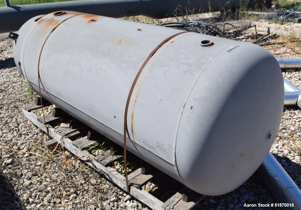 Unused- Manchester Pressure Receiving Tank, 400 Gallons, Carbon Steel, Vertical. Approximate 36" diameter x 72" straight sid...