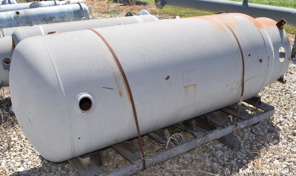Unused- Manchester Pressure Receiving Tank, 400 Gallons, Carbon Steel, Vertical. Approximate 36" diameter x 72" straight side, elliptical top and bottom. Internal rated 165 psi at -20 to 650 degrees ...