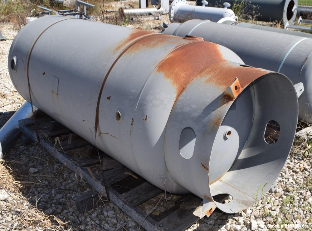 Unused- Manchester Pressure Receiving Tank, 400 Gallons, Carbon Steel, Vertical. Approximate 36" diameter x 72" straight side, elliptical top and bottom. Internal rated 165 psi at -20 to 650 degrees ...