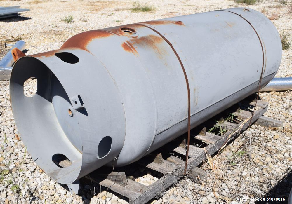 Unused- Manchester Pressure Receiving Tank, 400 Gallons, Carbon Steel, Vertical. Approximate 36" diameter x 72" straight side, elliptical top and bottom. Internal rated 165 psi at -20 to 650 degrees ...
