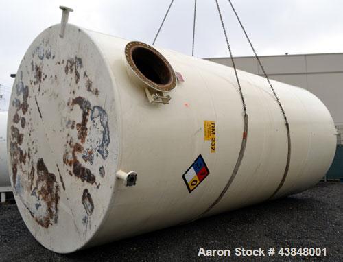 Used Modern Welding Company Tank, 17,000 Gallon, SA-36 Carbon Steel, Vertical. 132” Diameter x 288” straight side, dished top, flat bottom. Internal rated 1.5 WC psi at 200 degrees F. Openings top (3...