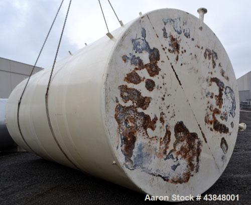 Used Modern Welding Company Tank, 17,000 Gallon, SA-36 Carbon Steel, Vertical. 132” Diameter x 288” straight side, dished top, flat bottom. Internal rated 1.5 WC psi at 200 degrees F. Openings top (3...