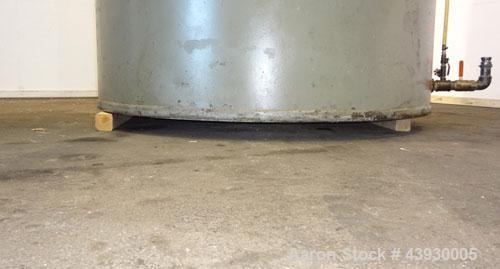 Used Tank, Approximately 3100 Gallon, Carbon Steel, Vertical. 84" Diameter x 130" straight side, flat top and bottom. Openings top (2) 4-1/2" NPT, 17" man way with cover. Approximately 4-1/2" NPT sid...