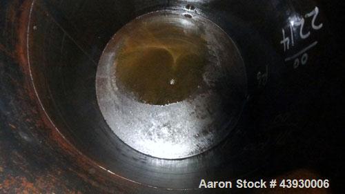 Used Tank, Approximately 3100 Gallon, Carbon Steel, Vertical. 84" Diameter x 130" straight side, flat top and bottom. Openings top (2) 4-1/2" NPT, 17" man way with cover. Approximately 4-1/2" NPT sid...