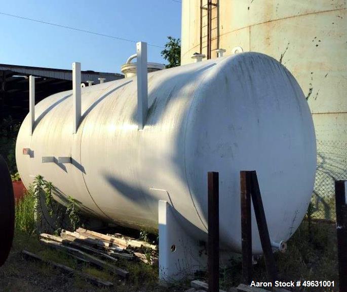 Unused- Modern Welding Company Tank, 7,000 Gallon. 9 OD x 18 long Tangent to Tangent. Carbon steel shell with plastic intern...