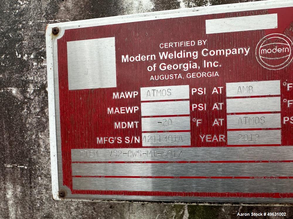Unused - Modern Welding Company Tank, 7,000 Gallon