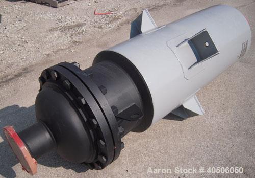 Unused- Mueller Feed Flash Drum Pressure Tank, 80 Gallon, Model "F", carbon steel, vertical. 18" diameter x 57" straight side, dished bolt on top, dished bottom. Internal rated 30 psi at 600 deg F an...