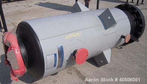 Unused- Mueller Feed Flash Drum Pressure Tank, 80 Gallon, Model "F", carbon steel, vertical. 18" diameter x 57" straight side, dished bolt on top, dished bottom. Internal rated 30 psi at 600 deg F an...