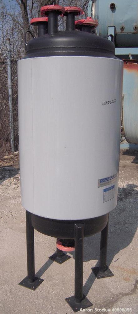 Unused- Mueller Pressure Tank, 75 Gallon, Model "F", SA-516 GR 70 carbon steel, vertical. 24" diameter x 47" straight side, dished top and bottom. Internal rated 30 psi at 500 deg F and -20 deg F at ...