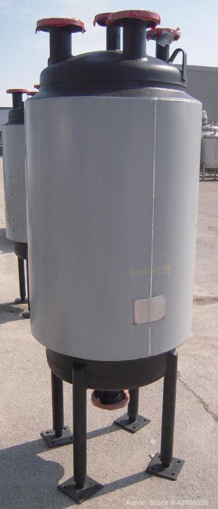 Unused- Mueller Pressure Tank, 75 Gallon, Model "F", SA-516 GR 70 carbon steel, vertical. 24'' diameter x 47'' straight side, dished top and bottom. Internal rated 30 psi at 500 deg F and -20 deg F a...