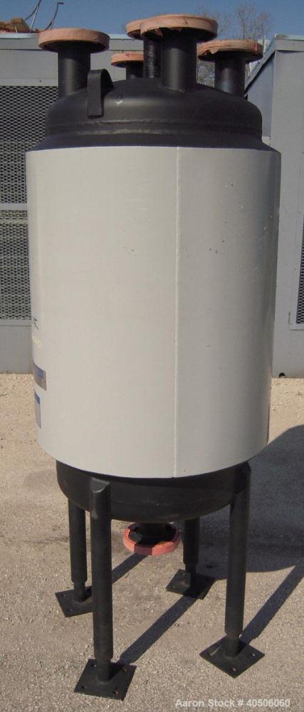 Unused- Mueller Pressure Tank, 75 Gallon, Model "F", SA-516 GR 70 carbon steel, vertical. 24" diameter x 40" straight side, dished top and bottom. Internal rated 30 psi at 600 deg F and -20 deg F at ...