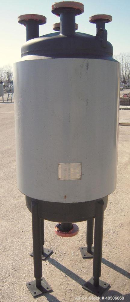 Unused- Mueller Pressure Tank, 75 Gallon, Model "F", SA-516 GR 70 carbon steel, vertical. 24" diameter x 40" straight side, dished top and bottom. Internal rated 30 psi at 600 deg F and -20 deg F at ...