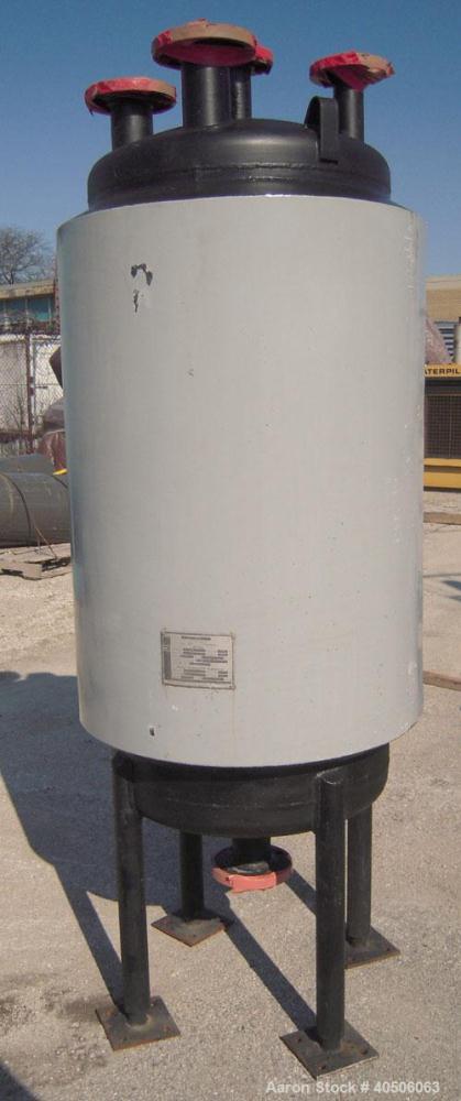 Unused- Mueller Pressure Tank, 75 Gallon, Model "F", SA-516 GR 70 carbon steel, vertical. 24'' diameter x 47'' straight side, dished top and bottom. Internal rated 30 psi at 500 deg F and -20 deg F a...