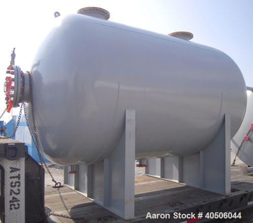 Unused- Mueller Pressure Tank, 4500 Gallon, Model "H", SA-516 GR 70 Carbon Steel, Horizontal. 96" diameter x 120" straight side, 2:1 elliptical ends. Internal rated 15 psi at 782 deg F and -25 deg F ...