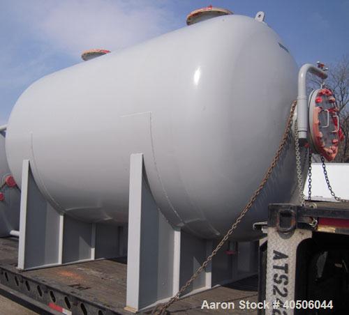 Unused- Mueller Pressure Tank, 4500 Gallon, Model "H", SA-516 GR 70 Carbon Steel, Horizontal. 96" diameter x 120" straight side, 2:1 elliptical ends. Internal rated 15 psi at 782 deg F and -25 deg F ...