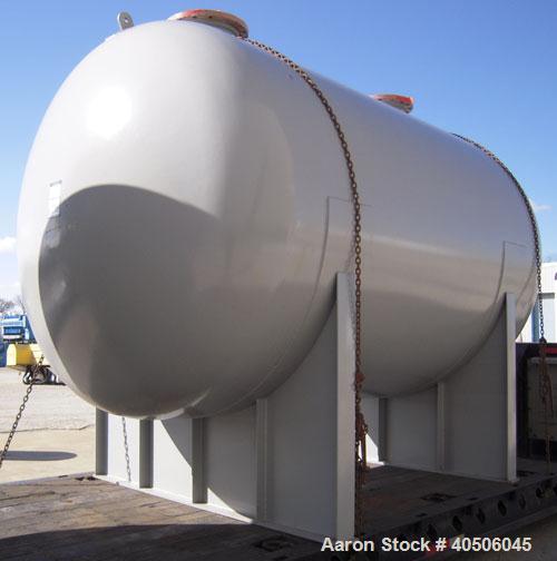 Unused- Mueller Pressure Tank, 4500 Gallon, Model "H", SA-516 GR 70 carbon steel, horizontal. 96" diameter x 120" straight side, 2:1 elliptical ends. Internal rated 15 psi at 782 deg F and -25 deg F ...