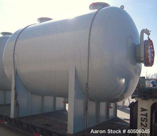 Unused- Mueller Pressure Tank, 4500 Gallon, Model "H", SA-516 GR 70 carbon steel, horizontal. 96" diameter x 120" straight side, 2:1 elliptical ends. Internal rated 15 psi at 782 deg F and -25 deg F ...