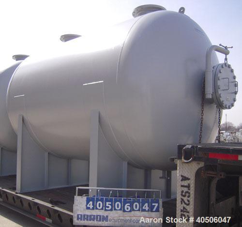 Unused- Mueller Pressure Tank, 4500 Gallon, Model "H", SA-516 GR 70 carbon steel, horizontal. 96" diameter x 120" straight side, 2:1 elliptical ends. Internal rated 15 psi at 782 deg F and -25 deg F ...
