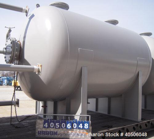 Unused- Mueller Pressure Tank, 4500 Gallon, Model "H", SA-516 GR 70 carbon steel, horizontal. 96" diameter x 120" straight side, 2:1 elliptical ends. Internal rated 15 psi at 782 deg F and -25 deg F ...