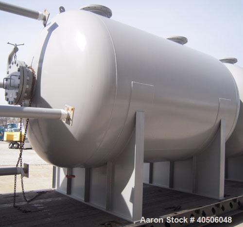 Unused- Mueller Pressure Tank, 4500 Gallon, Model "H", SA-516 GR 70 carbon steel, horizontal. 96" diameter x 120" straight side, 2:1 elliptical ends. Internal rated 15 psi at 782 deg F and -25 deg F ...