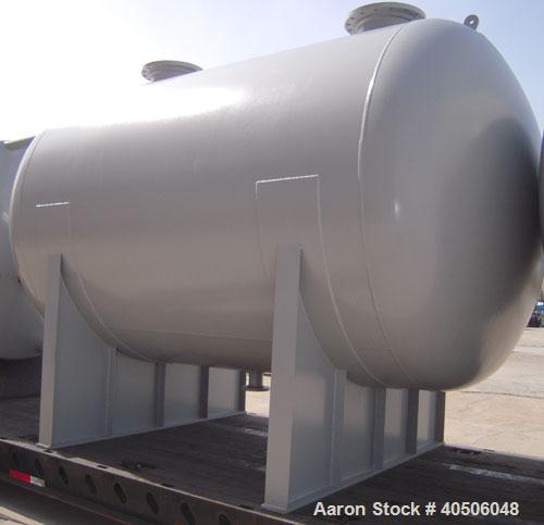 Unused- Mueller Pressure Tank, 4500 Gallon, Model "H", SA-516 GR 70 carbon steel, horizontal. 96" diameter x 120" straight side, 2:1 elliptical ends. Internal rated 15 psi at 782 deg F and -25 deg F ...