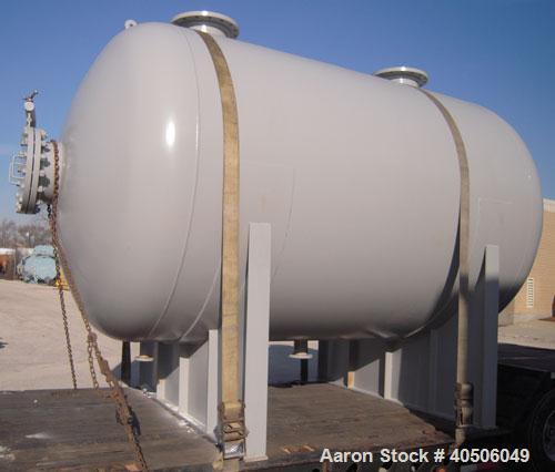 Unused- Mueller Pressure Tank, 4500 Gallon, Model "H", SA-516 GR 70 Carbon Steel, Horizontal. 96" diameter x 120" straight side, 2:1 elliptical ends. Internal rated 15 psi at 782 deg F and -25 deg F ...