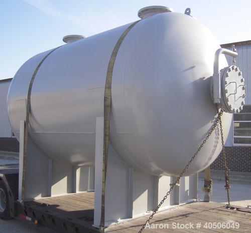 Unused- Mueller Pressure Tank, 4500 Gallon, Model "H", SA-516 GR 70 Carbon Steel, Horizontal. 96" diameter x 120" straight side, 2:1 elliptical ends. Internal rated 15 psi at 782 deg F and -25 deg F ...