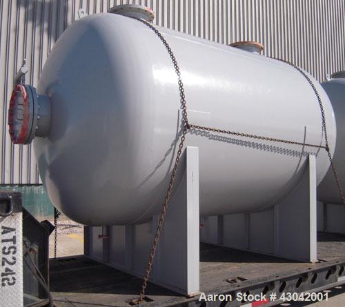 Unused- Mueller Pressure Tank, 4500 Gallon, Model "H", SA-516 GR 70 carbon steel, horizontal. 96" diameter x 120" straight side, 2:1 elliptical ends. Internal rated 15 psi at 782 deg F and -25 deg F ...