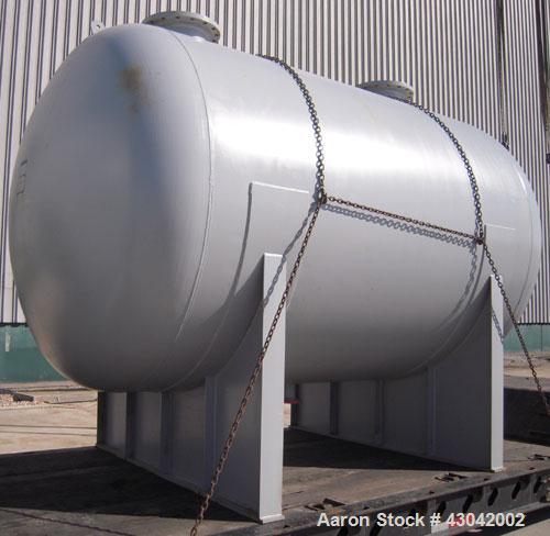 Unused- Mueller Pressure Tank, 4500 Gallon, Model "H", SA-516 GR 70 carbon steel, horizontal. 96" diameter x 120" straight side, 2:1 elliptical ends. Internal rated 15 psi at 782 deg F and -25 deg F ...