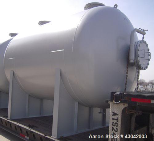 Unused- Mueller Pressure Tank, 4500 Gallon, Model "H", SA-516 GR 70 carbon steel, horizontal. 96" diameter x 120" straight side, 2:1 elliptical ends. Internal rated 15 psi at 782 deg F and -25 deg F ...