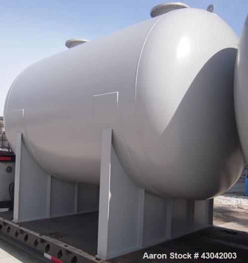 Unused- Mueller Pressure Tank, 4500 Gallon, Model "H", SA-516 GR 70 carbon steel, horizontal. 96" diameter x 120" straight side, 2:1 elliptical ends. Internal rated 15 psi at 782 deg F and -25 deg F ...
