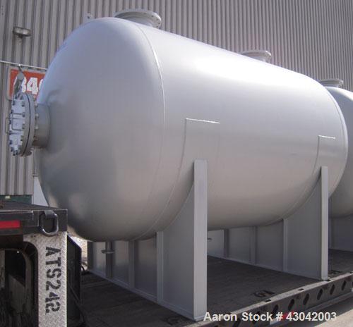 Unused- Mueller Pressure Tank, 4500 Gallon, Model "H", SA-516 GR 70 carbon steel, horizontal. 96" diameter x 120" straight side, 2:1 elliptical ends. Internal rated 15 psi at 782 deg F and -25 deg F ...
