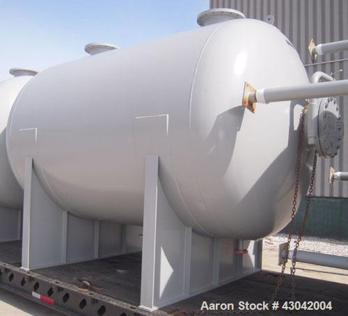 Unused- Mueller Pressure Tank, 4500 Gallon, Model "H", SA-516 GR 70 carbon steel, horizontal. 96" diameter x 120" straight side, 2:1 elliptical ends. Internal rated 15 psi at 782 deg F and -25 deg F ...