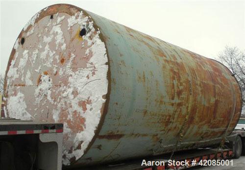 Used Tank, 20,000 Gallon, Carbon Steel, Vertical. 144" diameter x 288" straight side. Slight dished top, flat bottom. Openings: top 20" manway with cover, 4" vent; side 4", 20" manway with cover. Inc...