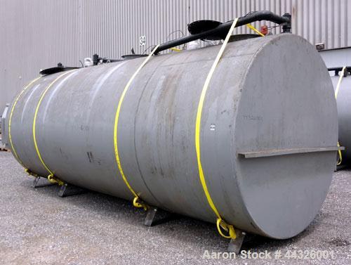 Used (3) Compartment Tank, approximately 7200 total gallons, carbon steel, horizontal. (2) End compartments approximately 94" diameter x 60" long, 1800 gallons each; (1) middle compartment approximat...