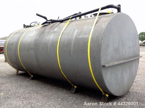 Used (3) Compartment Tank, approximately 7200 total gallons, carbon steel, horizontal. (2) End compartments approximately 94" diameter x 60" long, 1800 gallons each; (1) middle compartment approximat...