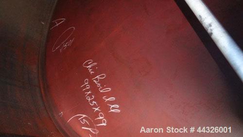 Used (3) Compartment Tank, approximately 7200 total gallons, carbon steel, horizontal. (2) End compartments approximately 94" diameter x 60" long, 1800 gallons each; (1) middle compartment approximat...