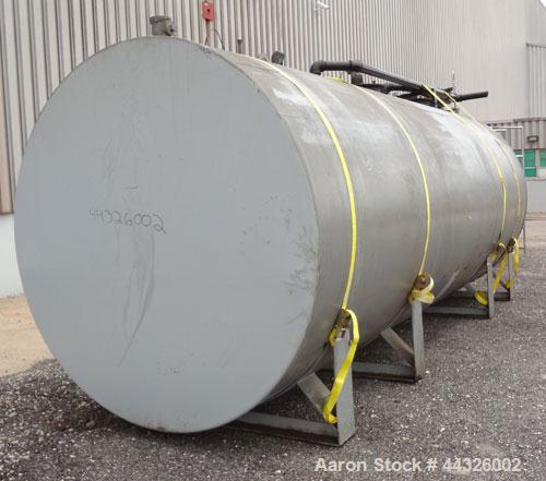 Used (3) Compartment Tank, approximately 7400 total gallons, carbon steel, horizontal. (1) End compartment, (1) middle compartment each approximately 96" diameter x 72" long, 2227.5 gallons each, wit...