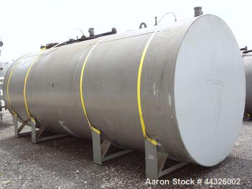 Used (3) Compartment Tank, approximately 7400 total gallons, carbon steel, horizontal. (1) End compartment, (1) middle compartment each approximately 96" diameter x 72" long, 2227.5 gallons each, wit...